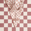 Kitsch Extra Large Quick-Dry Hair Towel Wrap Terracotta Checker - Imperfect Box