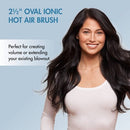 BaBylissPRO Nano Titanium 2.5 Oval Ionic Hot Air Brush Blue 600W - Imperfect Box