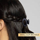 scunci Assorted Styles Claw Clips Matte Black All Hair 3pcs - Imperfect Box