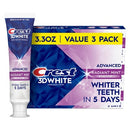 Crest 3D White Advanced Teeth Whitening Toothpaste Radiant Mint 3.3oz/3pk - Missing Box