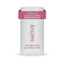 Native Solid Deodorant for Women & Men - Vanilla & Cactus Flower 2.65oz - New