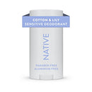 Native Sensitive Solid Deodorant Cotton & Lily 2.65oz - Imperfect Container