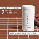 Native Solid Deodorant for Women & Men Coconut & Vanilla 2.65oz - Imperfect Container