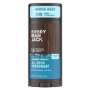Every Man Jack All Over Solid Deodorant Coconut + Vanilla 2.6oz - New