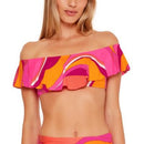 Trina Turk Swim Vivid Vista Off the Shoulder Bandeau, Size 4