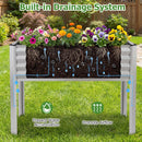 Galvanized Raised Garden Bed with Legs 46" x 24" x 31" Metal Elevated Planter Box