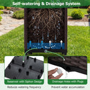 Garden Arch Trellis with 2 Self-watering Planter Boxes for Party Yard Lawn