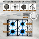 30/36 Inch Gas Cooktop with 4/6 Powerful Burners and ABS Knobs