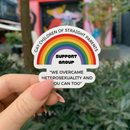 Gay Children of Straight Parents Support Group Glossy Die Cut Vinyl Sticker 2.95in x 2.71in