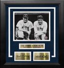 Lou Gehrig & Babe Ruth New York Yankees 8" x 10" Framed Baseball Photo with Engraved Autographs