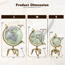 Educational Geographic 5/8/10 Inch World Globe with Triangle Metal Stand
