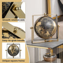 Geographic 6/ 8/ 10 Inch World Globe with Clear Printing and Square Frame