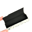 Geometric Eyeglass Case with Magnetic Closure in White and Black