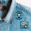 "Get Your Own Sushi B*tch!" Round Enamel Pin | Lapel Pin Badges