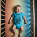 GetBullish Robot Gender Roles Feminist Baby Bodysuit in Bright Aqua | Hand Silk-Screened