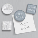Gift Boxed Magnet Set | Make Waves Glass Magnet Set of 4 | Sea Inspired Art Design