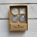 Gift Boxed Magnet Set | Make Waves Glass Magnet Set of 4 | Sea Inspired Art Design