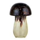 Glass Mushrooms in Set of 4 | Glass Figurines Sculpture for Indoor/Outdoor Decor