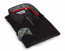 Go-To Button-Up Shirt With Contrast Details // Black // Contemporary Fit (Regular)