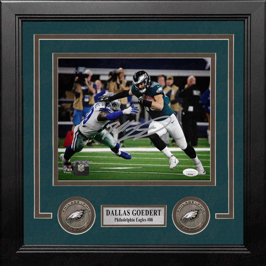 Dallas Goedert v. Cowboys Philadelphia Eagles Autographed 8