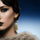 Gold Dot Tassel Party Earrings