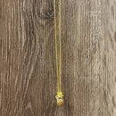 Gold Pineapple Pendant Necklace | Tropical Summer Jewelry