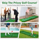 Golf Putting Green with Realistic Artificial Grass Turf