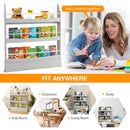 3-Tier Bookshelf with 2 Anti-Tipping Kits for Books and Magazines
