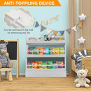 3-Tier Bookshelf with 2 Anti-Tipping Kits for Books and Magazines