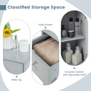Woodern Bathroom Floor Storage Cabinet with Drawer and Shutter Door