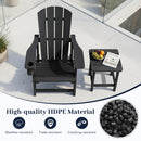 HDPE Adirondack Chair with Realistic Wood Grain