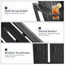 HDPE Adirondack Chair with Realistic Wood Grain