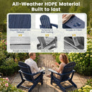 HDPE Adirondack Chair with Cup Holder - Weather Resistant