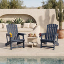 Adirondack Chair with Cup Holder - Weather-Resistant HDPE