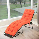 Outdoor Lounge Chaise Cushion with String Ties for Garden Poolside