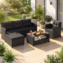 4 Pieces Patio Rattan