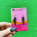 Handmade Fern Earrings Real Leaves in Resin | Nature-Inspired Jewelry