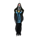 Hanging Halloween Decoration Sound-Activated Witch Holding Ghost Girl with Spooky Sounds