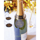 Happy New Year Leather Wine Bottle Tag