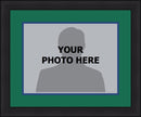 NHL Hockey Photo Picture Frame Kit - Hartford Whalers (Green Matting, Blue Trim)