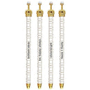 Haute & Flashy Silver Pattern Crown Pen | Giftable Quote Pens | Novelty Office Desk Supplies