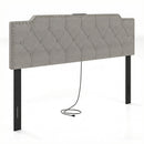 Headboard for Queen and Full Size Bed Rivet Tufted Upholstered Head Board