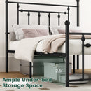 Full/Queen/Twin Size Heavy-duty Metal Bed Frame with Headboard