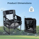 Camping Chair Heavy Duty with Cup Holder and Storage