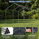 Portable Storage Shed with Roll-Up Zipper Door
