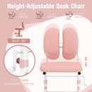 Ergonomic Height-adjustable Kids Study Chair with Double Back Support