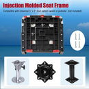 High Back Folding Boat Seat Set with Sponge Cushion-1 Piece