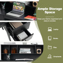 48 Inch Computer Desk with Drawers Power Outlets