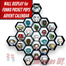 Honeycomb Wall Display for Funko Advent Calendar - Display up to 24 Pocket Pops!