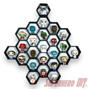 Honeycomb Wall Display for Funko Advent Calendar - Display up to 24 Pocket Pops!